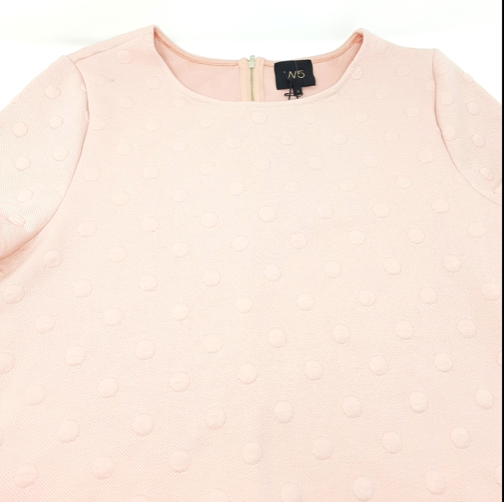 W5 Blush Pink Polka Dot Top XL